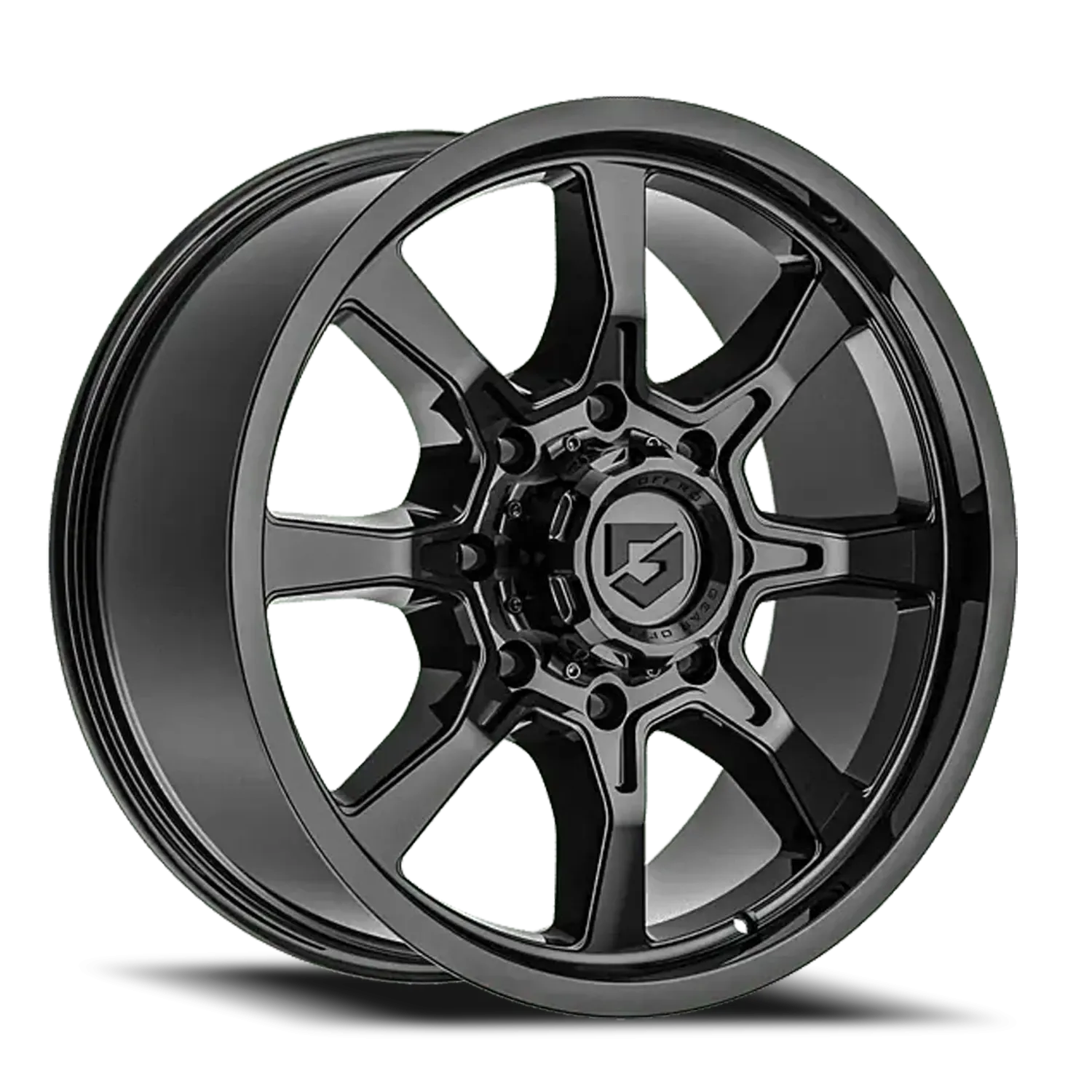 GEAR OFF ROAD 772B 20X9 GLOSS BLACK/MILLED ACCENTS
